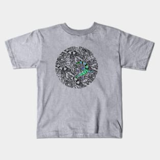 Lizard Tessellation Green Kids T-Shirt